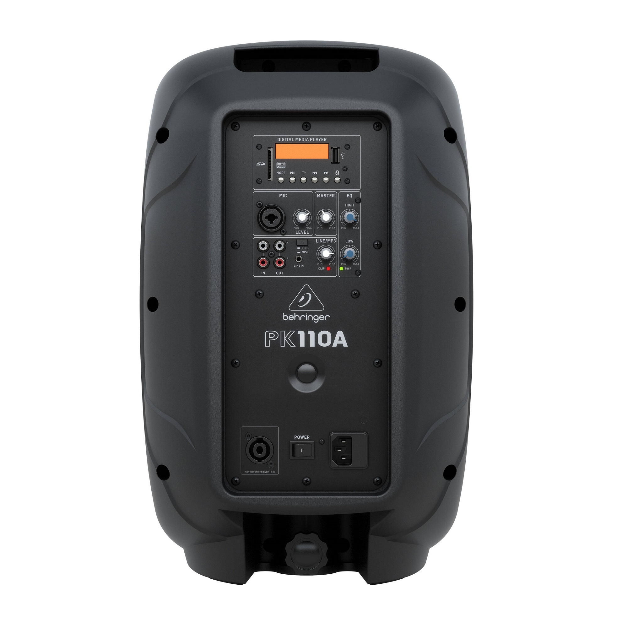 BEHRINGER PK110A - активная акустическая система, 2-х полосная, 320 Вт, 20 Гц - 20 кГц, 90 дБ, MP3,