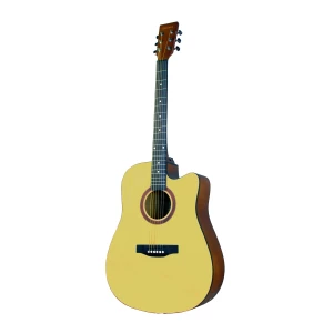 BEAUMONT DG80CE NA - электроакустическая гитара с вырезом, корпус липа, цвет натуральный, матовый