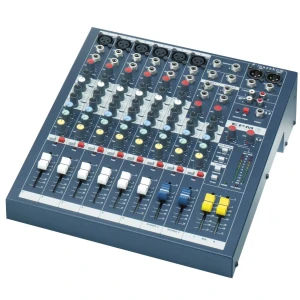 SOUNDCRAFT EPM6 - микш. пульт 6 моно, 2 стерео, 2 Aux, фейдеры 60мм. Возможен монтаж в рэк, крепле