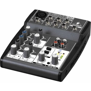 BEHRINGER 502 - микшер,5 входов, выходы основ.микса, стереовыход на наушники и CD/tape,эквалайзер
