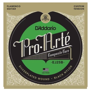 D'ADDARIO EJ25B Flamenco - струны для классической гитары (три первые струны - black)