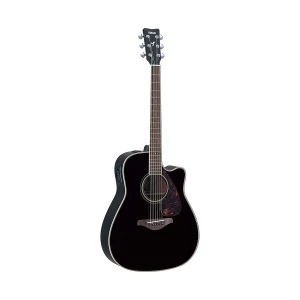 YAMAHA FGX820C BL - электроакустическая гитара с вырезом, цвет черный