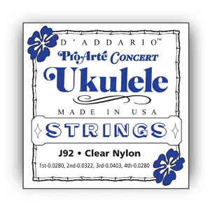 D'ADDARIO J92 - струны для концертной укулеле, нейлон
