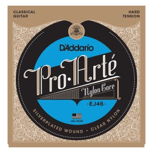 D'ADDARIO EJ46 - струны для классической гитары, серебро (Silver), Hard Tension