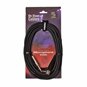 ONSTAGE MC12-20HZ - микрофонный кабель 6,3 джек моно <-> XLR(мама), длина 6.1м, длина 6.1м