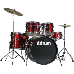 DDRUM D2 BR - удар. установка (2 коробки): 5 бараб., 2 тарелки, стойки, педаль, палочки,цвет-красный