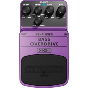 BEHRINGER BOD400 - педаль эффектов (овердрайв) с ламповым звучанием для бас-гитар