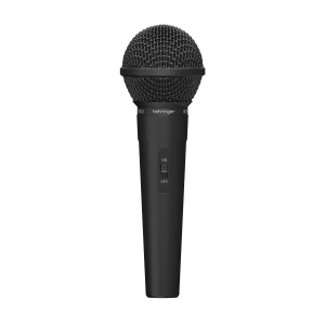 BEHRINGER BC110 - динамический вокальный микрофон с кнопкой, 80 Гц - 16 кГц, 600 Ом импеданс, чувст.
