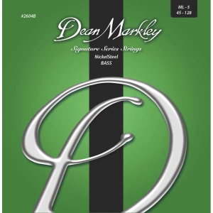 DEAN MARKLEY 2604B - струны для БАС-гитары, 5 струн, NickelSteel Bass, Medium Light .045 - 128