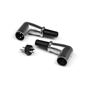 INVOTONE XLR3M200C - разъем XLR 3Р, папа, кабельный, угловой, корпус металл