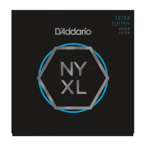 D'ADDARIO NYXL1252W - струны для электрогитары, Light, 3-я струна в обмотке, 12-52